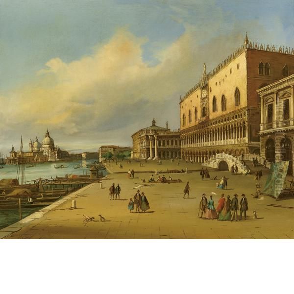 Veduta Del Molo Di San Marco, Con Il Palazzo Ducale E Lazecca - view 1