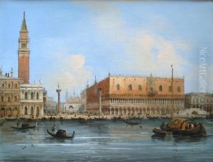 The Doge's Palace And The Piazetta by Carlo Grubacs