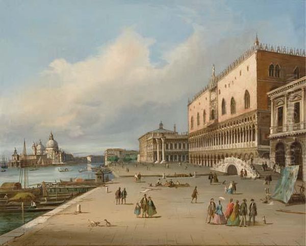 La Riva Degli Schiavoni Verso La Dogana E Santa Maria Della Salute - view 1
