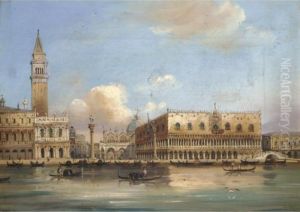 A View Of The Doge's Palace And St. Mark's Square From The Grand Canal