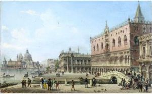 Vue Du Palais Des Doges by Carlo Grubacs