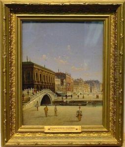 Scene In Venice by Carlo Grubacs