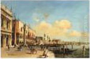 The Doges Palace, Venice, Signed by Carlo Grubacs