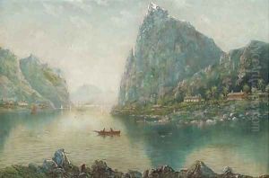 Summer waters on a Norwegian fjord by Nils Hans Christiansen
