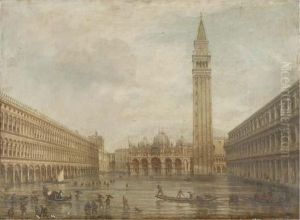 Floods At The Piazza San Marco, Venice by Giovanni Grubacs