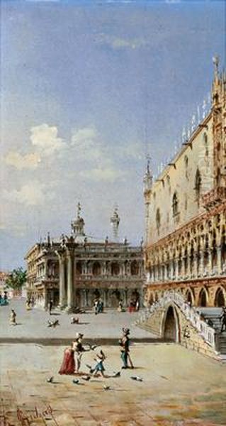 Venedig - Blick Auf Die Piazetta Dei Leoncini - view 1
