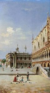 Venedig - Blick Auf Die Piazetta Dei Leoncini