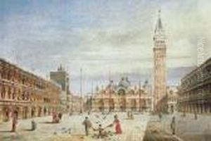 St Mark Square In Venice by Giovanni Grubacs