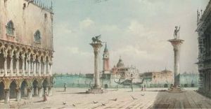 The Doge's Palace And The Piazzetta, San Giorgio Maggiorebeyond by Giovanni Grubacs
