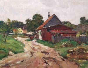Dorfstrase by Franz Gruber-Gleichenberg