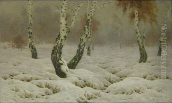 Bouleaux Sous La Neige - view 1