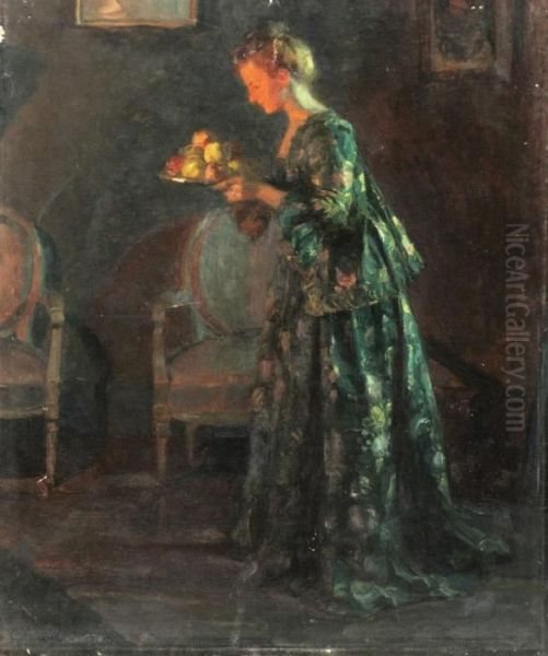 Woman Serving Fruit - view 1