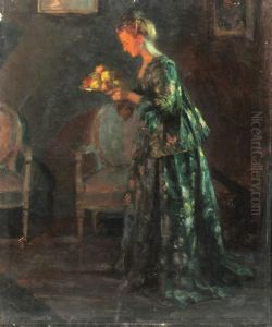 Woman Serving Fruit by Jules-Alexandre Grun