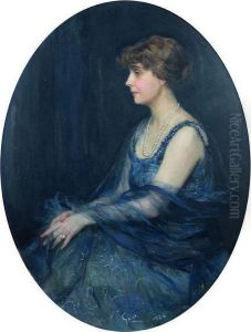 Portrait De Madame Ernest Bertrand by Jules-Alexandre Grun
