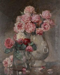 Vase Aux Roses by Jules-Alexandre Grun