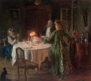 The Dinner Party by Jules-Alexandre Grun