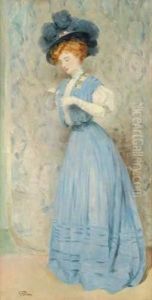 Elegante Effeuillant Une Paquerette by Jules-Alexandre Grun