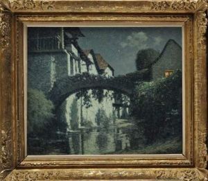 Le Pont Au Clair De Lune by Maurice Grun