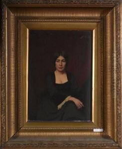 Portrait Der Baronin Rothschild. 1904. by Maurice Grun