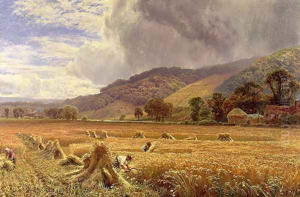 Landscape: Harvesting in the Thames Valley - view 1