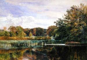 The Mill Pond, Evelyn Woods, 1860 by George Vicat Cole