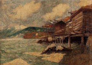 Hauser Und Blockhutten Am See