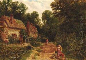Feeding the Chickens by George Vicat Cole