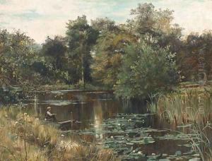 Fishing from a punt