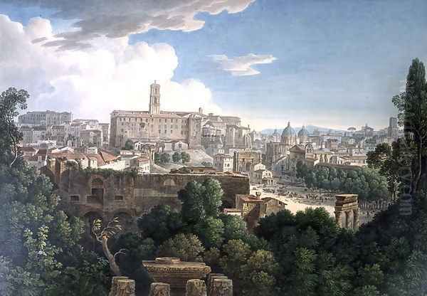 View of the Capitoline Hill from the Farnese Gardens - view 1