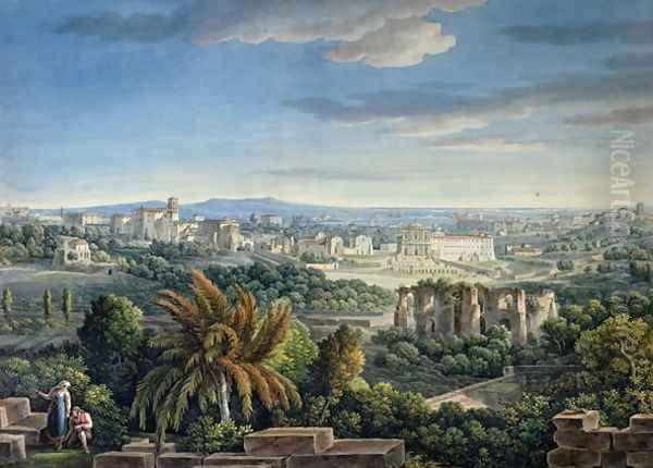 View of the Celian Hill, Rome, c.1800 - view 1
