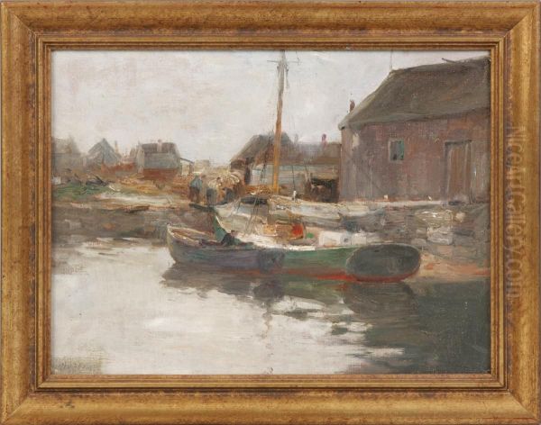 Sailboat At Dock Scene - view 1