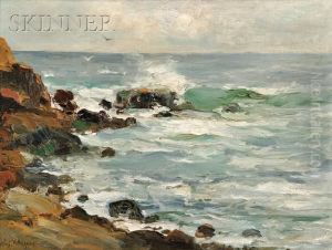 Breakers At Bass Rocks, Massachusetts Coast
