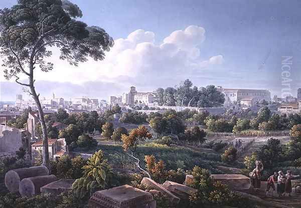 View of the Esquiline Hill, Rome, c.1800 2 - view 1