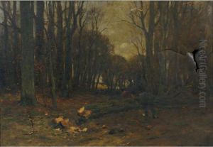 The Wood Cutters by Charles Paul Gruppe