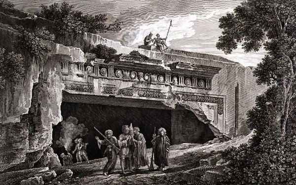 The Sepulchral Monument of the Kings of Judah, plate 25 from Volume III of a 'Voyage Pittoresque', 1799 - view 1