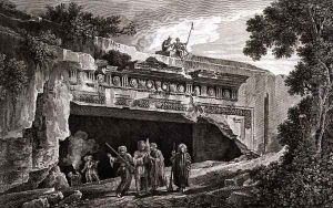 The Sepulchral Monument of the Kings of Judah, plate 25 from Volume III of a 'Voyage Pittoresque', 1799 by Louis Francois Cassas