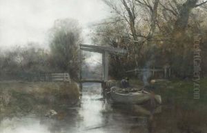 A Misty Morning In Autumn by Charles Paul Gruppe