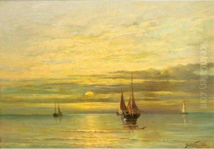 Fishing Boats On A Calm Sea