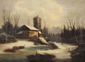 Village Sous La Neige