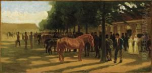 Horse Market by Petr Nicolaevich Gruzinsky