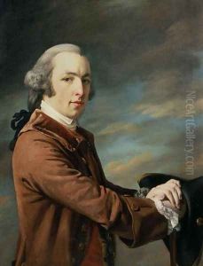 Portrait of a gentleman considered to be Sir Peter Byrne Leicester, Baronet (1732-70) by Francis Cotes