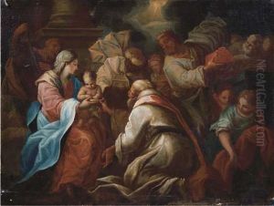 The Adoration Of The Magi by Pietro Francesco Guala