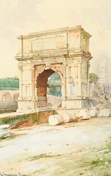 Arch Of Titus At The Entrance To The Forum, Rome - view 1