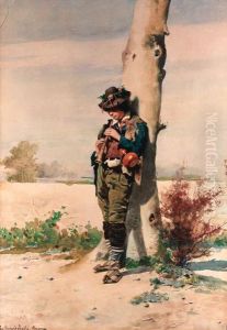 The Boy Piper by Guerrino Guardabassi