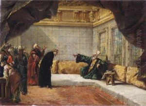 Dergoumidas Before The Grand Vizier by Giovanni Antonio Guardi