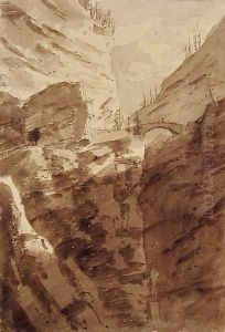 Via Mala in the Grisons by John Robert Cozens