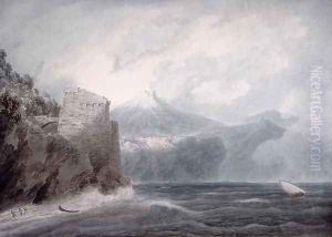 The Castle of Salerno, near Cetara by John Robert Cozens