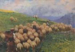 Pascolo Con Pecore by Giovanni Guarlotti