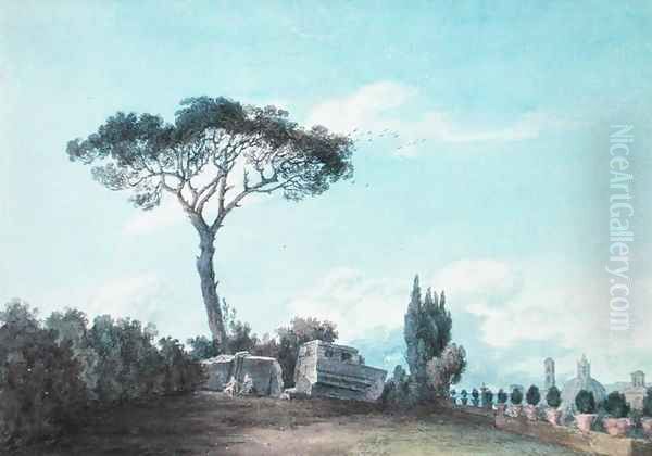 In the Gardens of the Colonna Palace, Rome - view 1