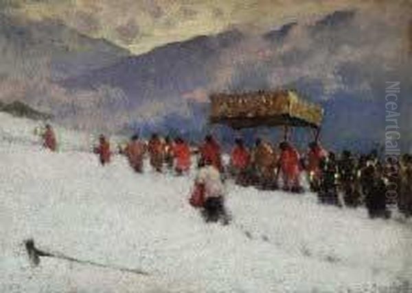 "processione Fra La Neve" 1947 - view 1